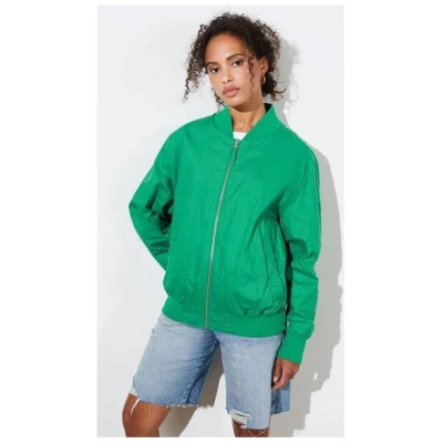 LangerChen Jacket Winton - Boyfriend Bomberjacke aus Leinen