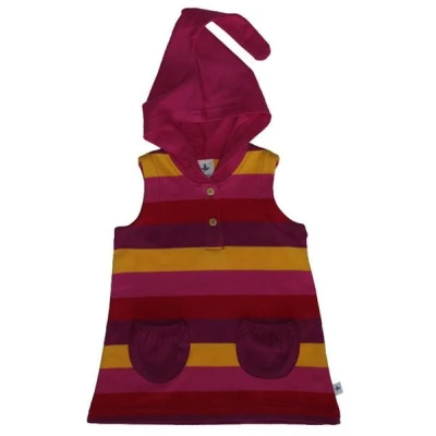 Leela Cotton Baby und Kinder Kapuzen-Kleid