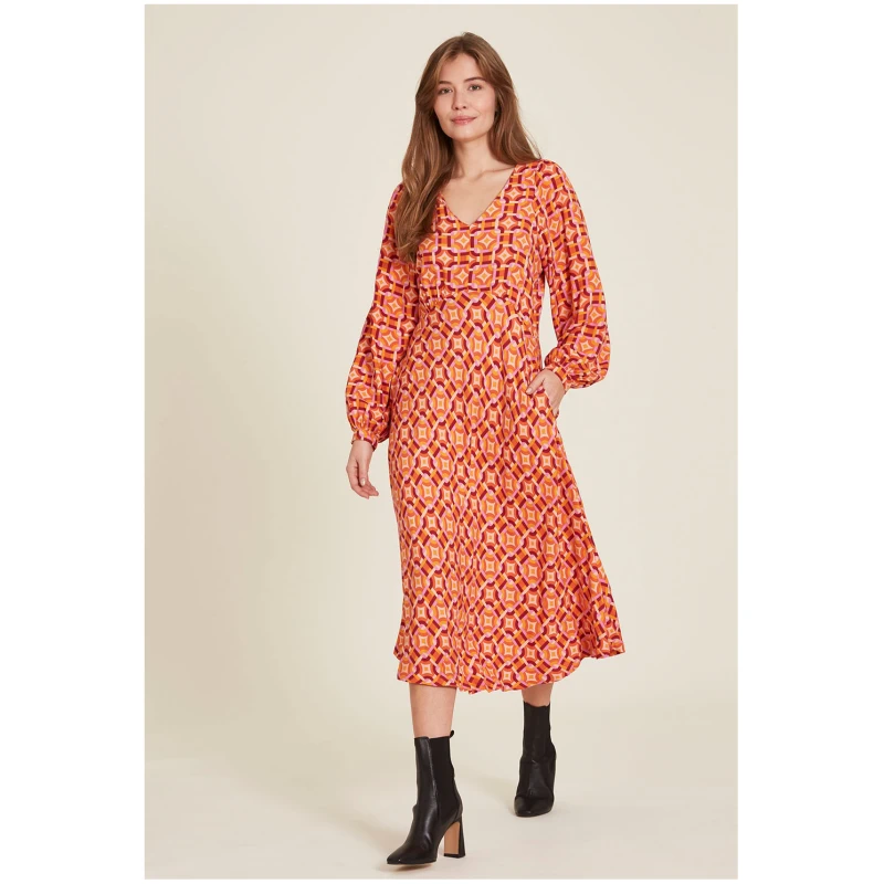 Lockeres EcoVero™-Kleid