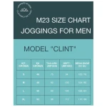 M23 Herren Jogginghose aus Bio-Baumwolle, Modell "Clint"