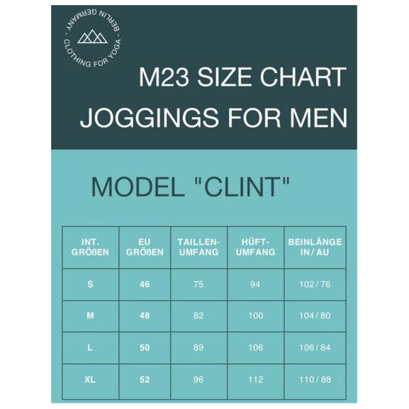 M23 Herren Jogginghose aus Bio-Baumwolle, Modell "Clint"