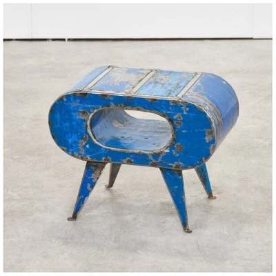 Moogoo Creative Africa Hocker & Beistelltisch "Post-Oil" Upcycling aus alten Ölfässern | Unikate