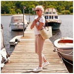 NATUREHOME Korbtasche Strandtasche Einkaufstasche Marktkorb