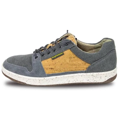 Nachhaltiger Sneaker aus Kork und Leinen für Herren in der Farbe Gris - Doghammer " 43"