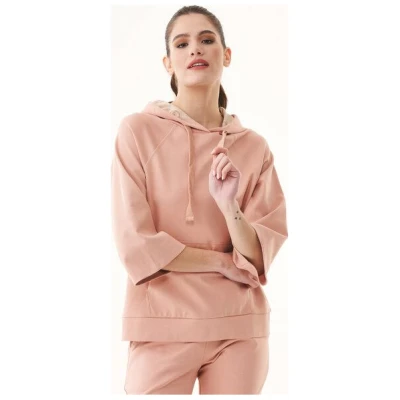 ORGANICATION 3/4 Arm Kapuzenpullover aus Bio-Baumwolle