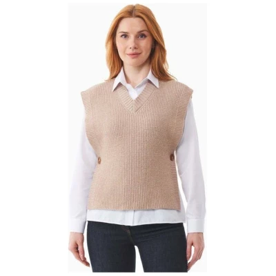 ORGANICATION Ärmelloser Pullover aus Bio-Baumwolle Mix