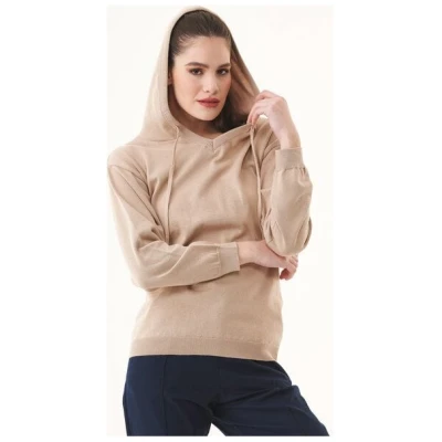 ORGANICATION Feinstrick-Hoodie aus Bio-Baumwolle