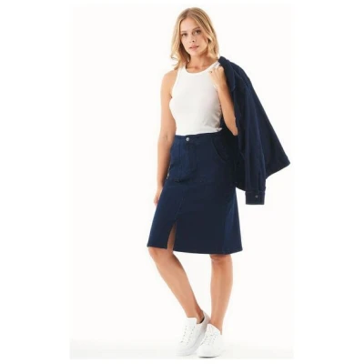 ORGANICATION Jeansrock aus Bio-Baumwolle