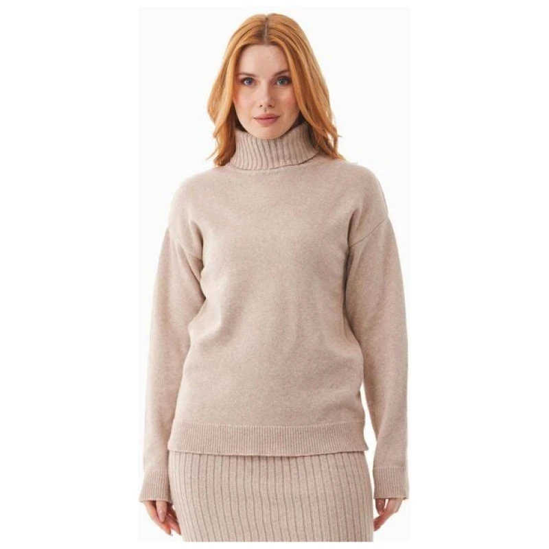 ORGANICATION Rollkragenpullover aus Bio-Baumwoll Mix