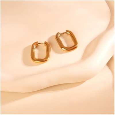 Ovale Bold Creolen ca. 28mm x 19mm von Elektropulli