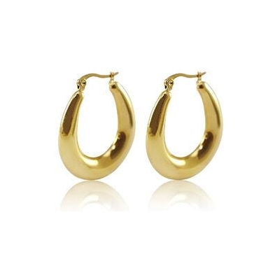 Ovale Creolen in 30 x 35 mm von Elektropulli