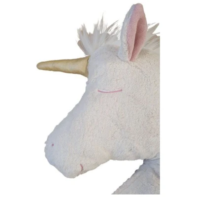 Pat und Patty Bio / Öko Kopfkissen Einhornkopf "Rose",100% Baumwolle kbA/GOTS