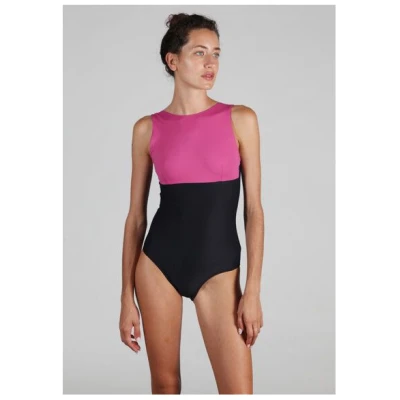 RENDL Swimsuit No.18 - zweifarbiger, hochgeschnittener Badeanzug