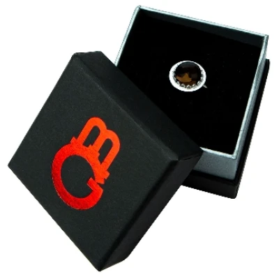 Ring "Rauchquarz", silber 50