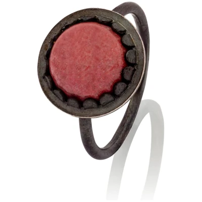 Ring "Thulit", silber gedunkelt 50