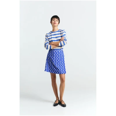 Rock Polo Print Moon Blau