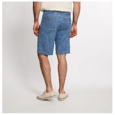 Shorts aus Hanf und Bio-Baumwolle, blaubeere
