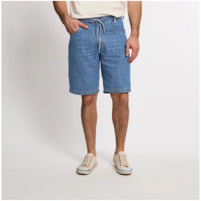 Shorts aus Hanf und Bio-Baumwolle, blaubeere
