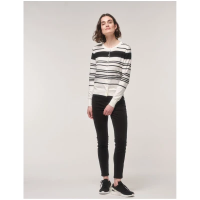 Streifen-Strickjacke (GOTS)