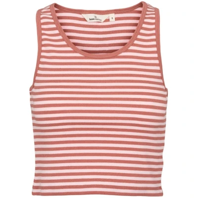 Tanktop Ludmilla Crop Stripe Rosa
