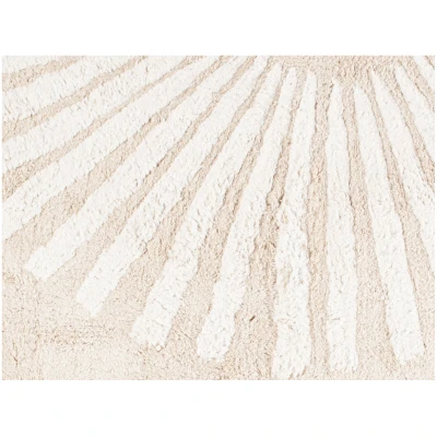 Teppich Bio-Baumwolle "Sonne" Maße 100 x 130 cm