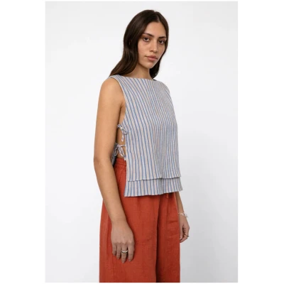 Top Tie Stripes Blau
