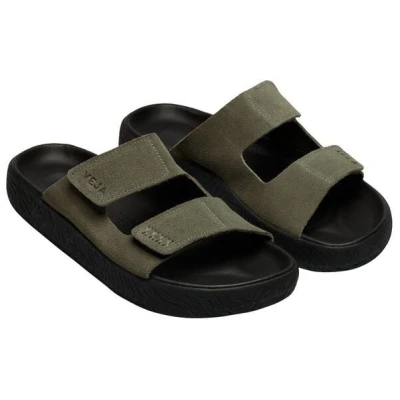 Veja Herren-Sandalen Etna Suede Soft Kaki Black