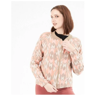 WiDDA berlin Blouson Jacke MIA mit hellem Webmuster