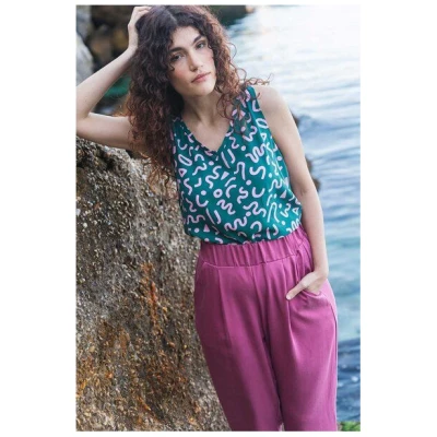 WiDDA berlin Hose Jupp in Pink aus Tencel