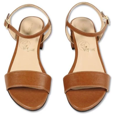 Will's Vegan Shop City-Sandalen Hellbraun Damen