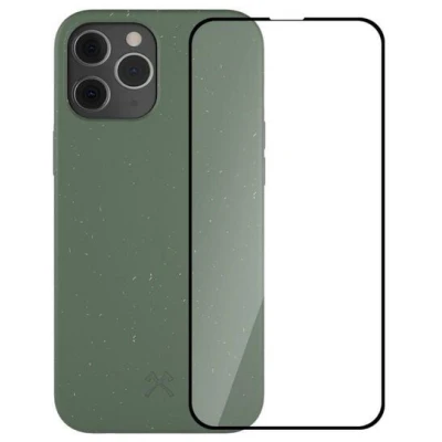 Woodcessories Antibakterielles iPhone Case, Handyhülle aus Bio-Material inklusive Panzerglas