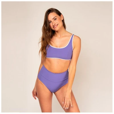 Woodlike Ocean Emee High Waist - wendebar / lila