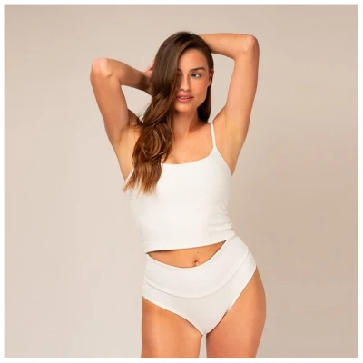 Woodlike Ocean Emee High Waist - wendebar white , rose brown, lila