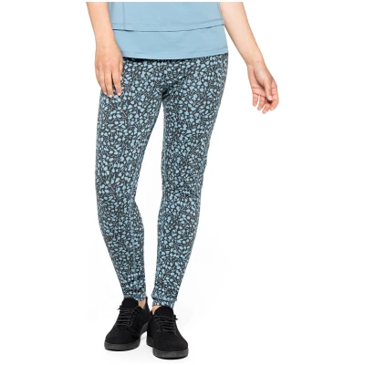 Yoga-Leggings mit Ziernähten aus Bio-Baumwolle, anthrazit gemustert 36