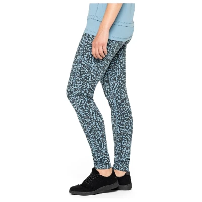 Yoga-Leggings mit Ziernähten aus Bio-Baumwolle, anthrazit gemustert 36