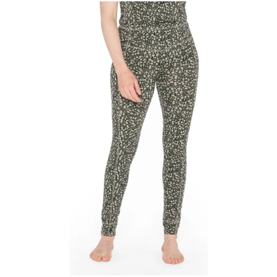 Yoga-Leggings mit Ziernähten aus Bio-Baumwolle, schilf gemustert 36