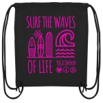 YogiCompany Surf the Waves of Life - pink - Turnbeutel