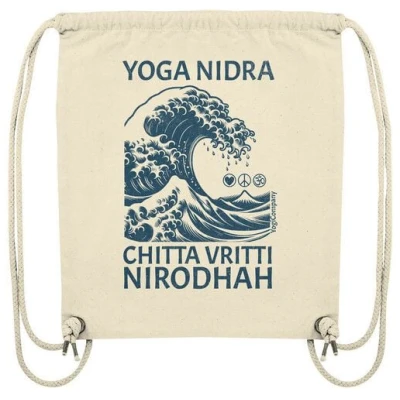 YogiCompany Yoga Nidra Welle - blau - Turnbeutel