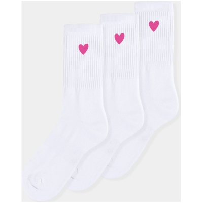 erlich textil Andi für Unisex aus Baumwolle (aus kontrolliert biologischem Anbau) in weiß/pink