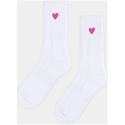 erlich textil Andi für Unisex aus Baumwolle (aus kontrolliert biologischem Anbau) in weiß/pink