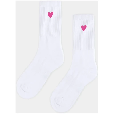 erlich textil Andi für Unisex aus Baumwolle (aus kontrolliert biologischem Anbau) in weiß/pink