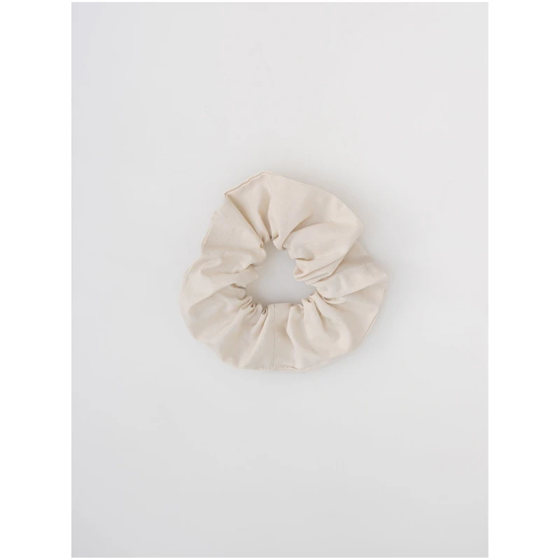 erlich textil Cotton Select Scrunchie im 2er Pack für Unisex aus Baumwolle (in Umstellung) in sand