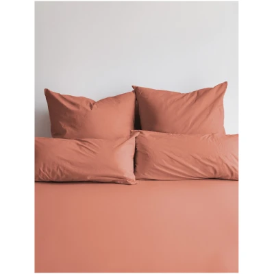 erlich textil Cotton Select Spannbettlaken für Unisex aus Baumwolle (in Umstellung) in rostrot