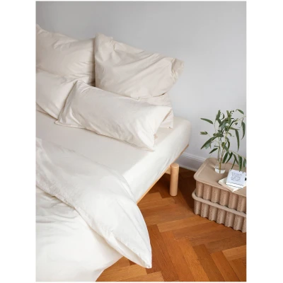 erlich textil Cotton Select Spannbettlaken für Unisex aus Baumwolle (in Umstellung) in sand