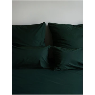 erlich textil Cotton Select Spannbettlaken für Unisex aus Baumwolle (in Umstellung) in waldgrün