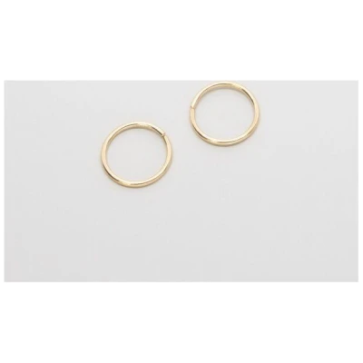 fejn jewelry shiny mini hoop | solid gold