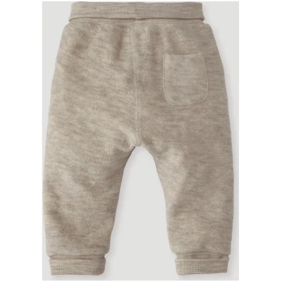 hessnatur Baby Wollfrottee Hose Regular aus Bio-Merinowolle - beige - Größe 62/68