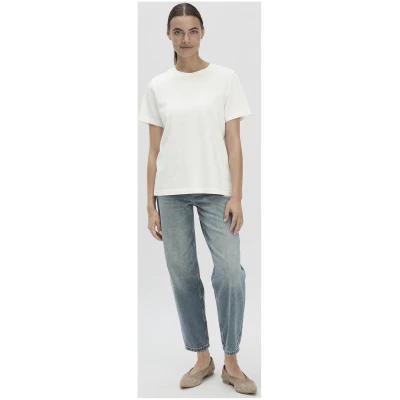 hessnatur Damen Heavy T-Shirt Relaxed aus Bio-Baumwolle - weiß - Größe 36