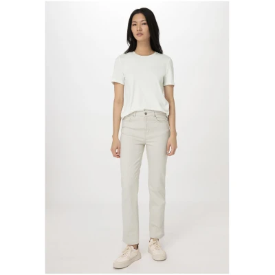 hessnatur Damen Jeans BEA High Rise Straight aus Bio-Denim mit Hanf - natur - Größe 27/30