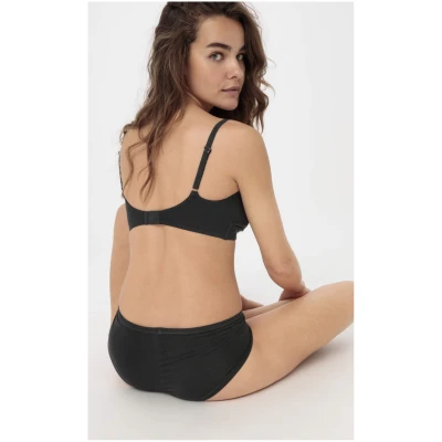 hessnatur Damen Panty Low Cut PURE BALANCE aus Bio-Baumwolle und TENCEL™ Modal - schwarz - Größe 34
